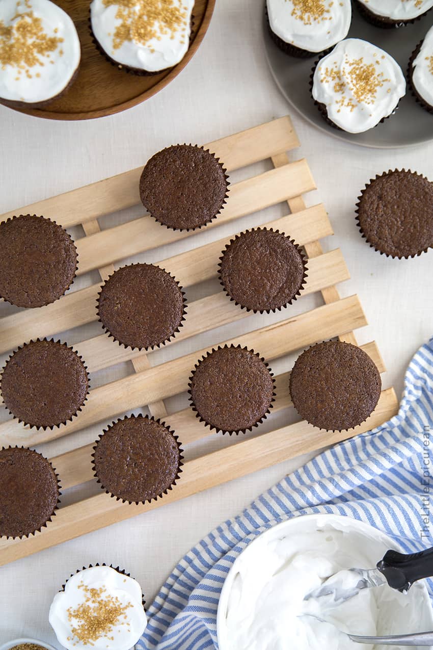 Vegan Chocolate Cupcakes with Whipped Coconut Cream