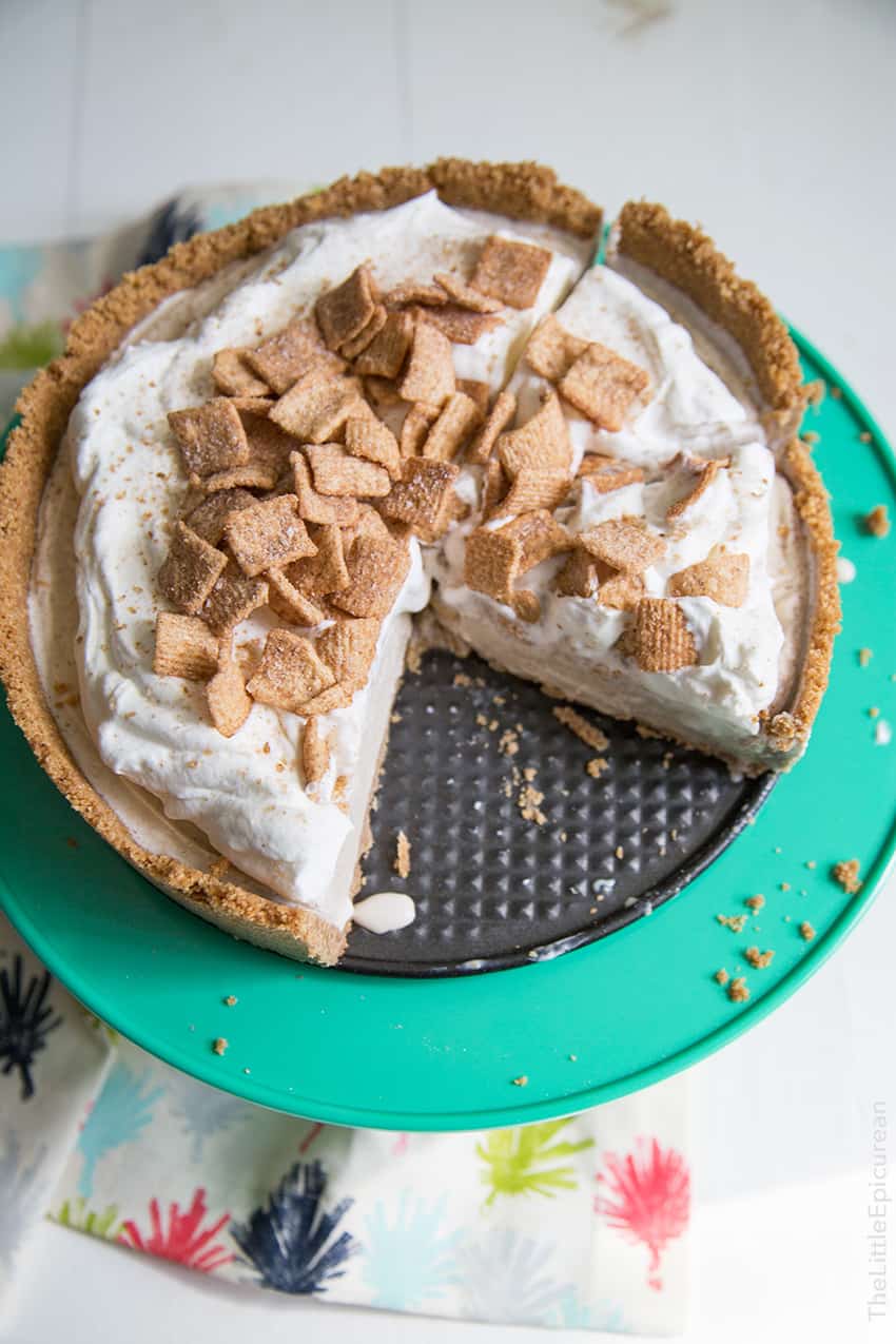 Cinnamon Toast Crunch Ice Cream Pie