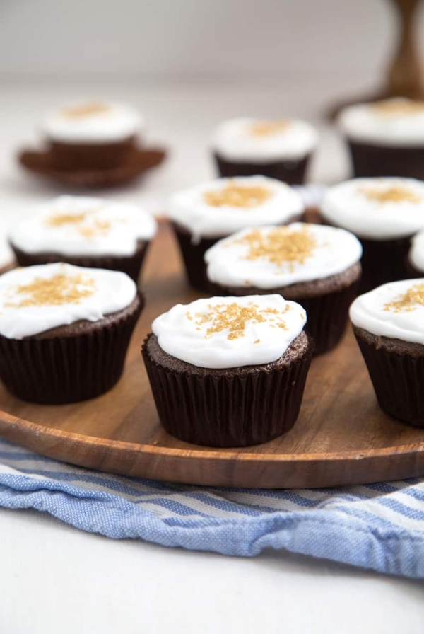 Vegan Chocolate Cupcakes with Whipped Coconut Cream