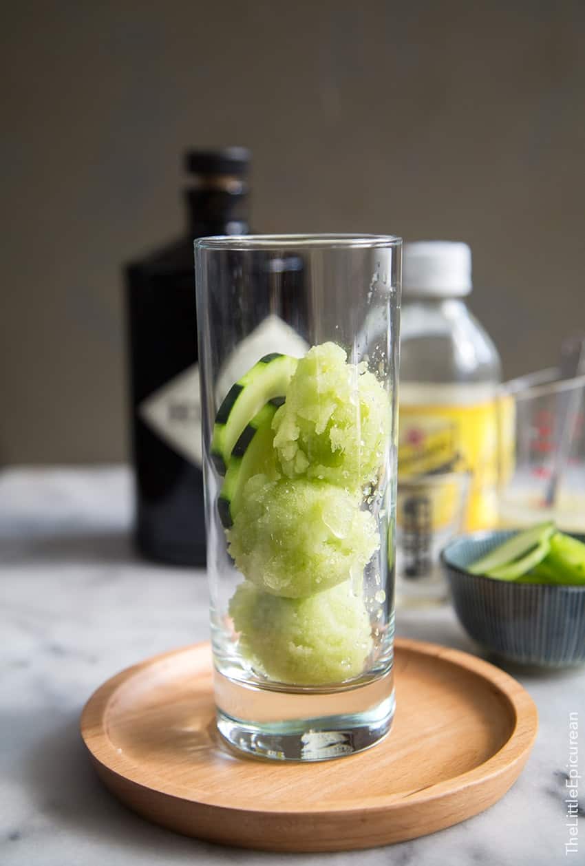 Cucumber Gin and Tonic Floats