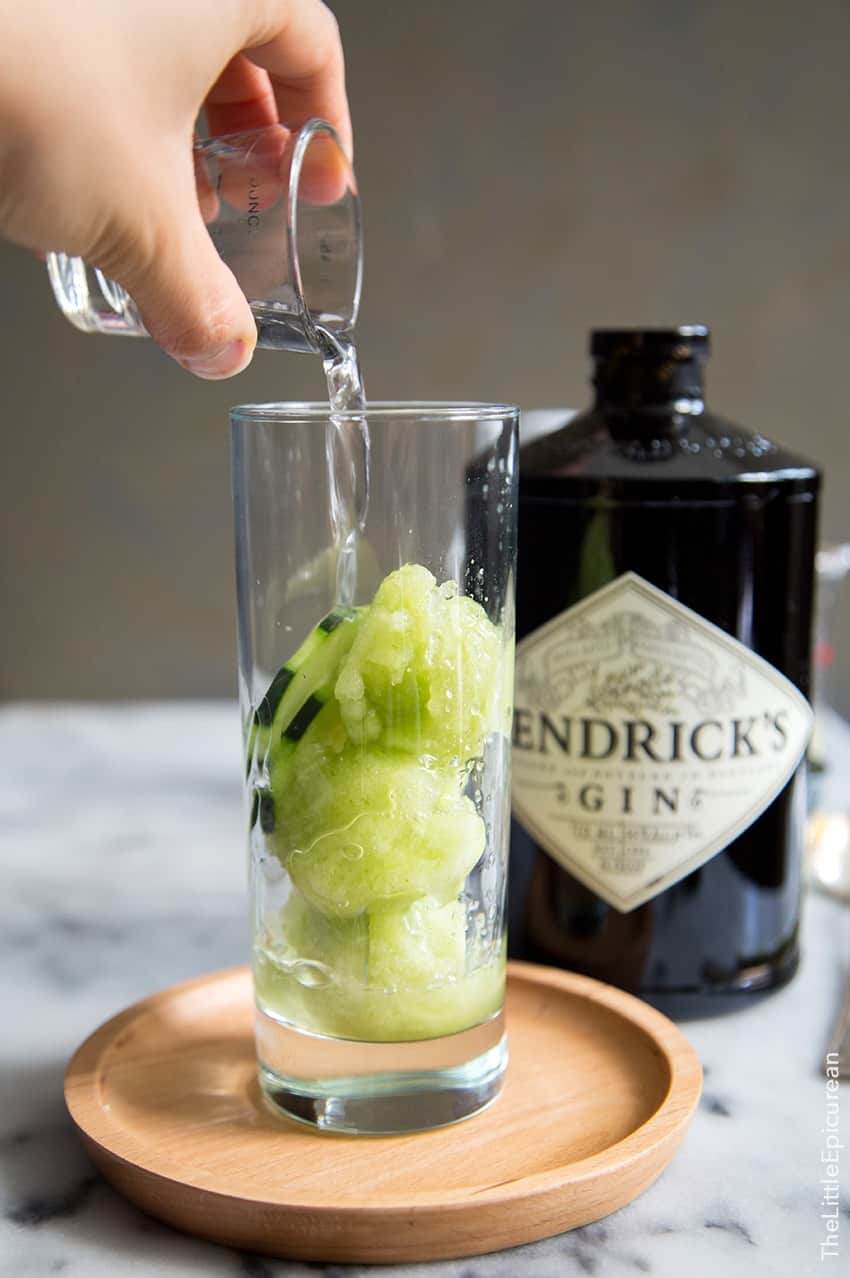 Cucumber Gin and Tonic Floats