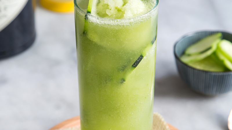 Cucumber Gin and Tonic Floats