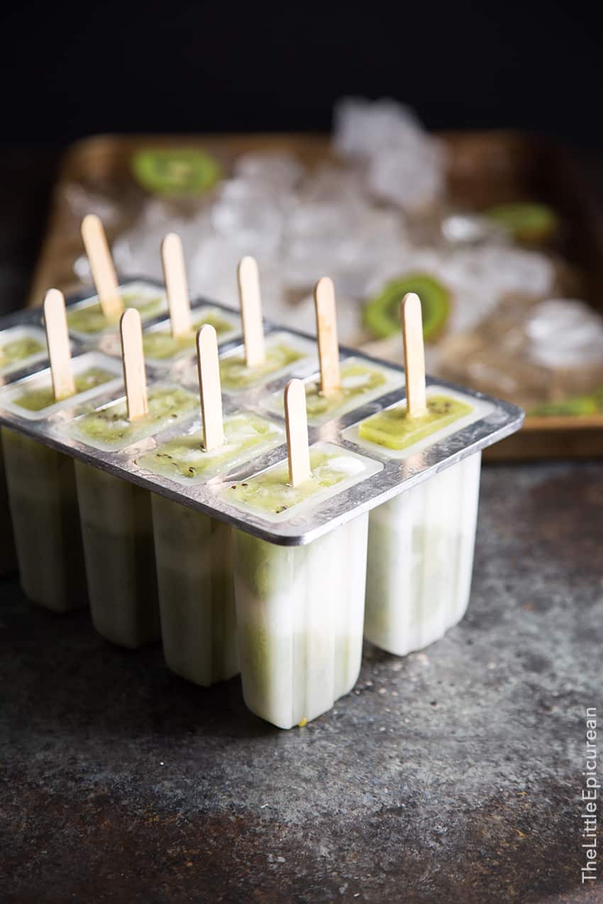 Kiwi Coconut Popsicles 