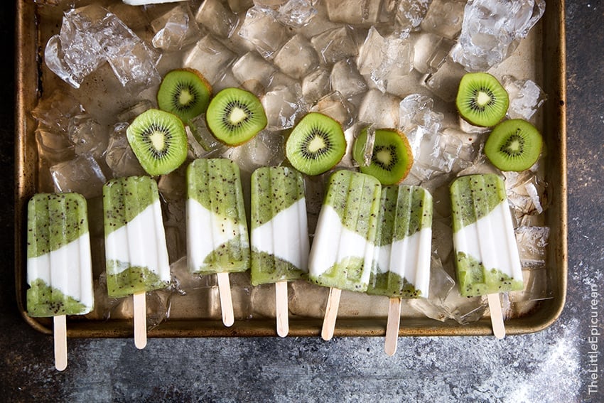 Kiwi Coconut Popsicles 