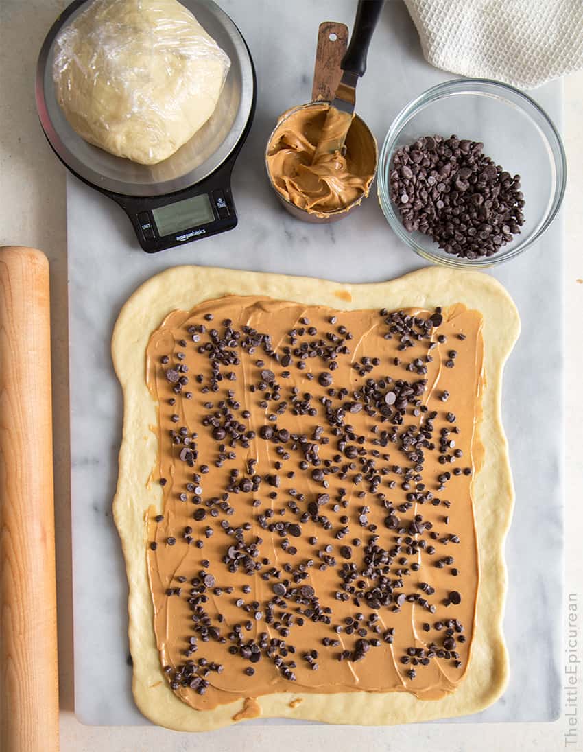 Peanut Butter Chocolate Chip Twisted Swirl Bread