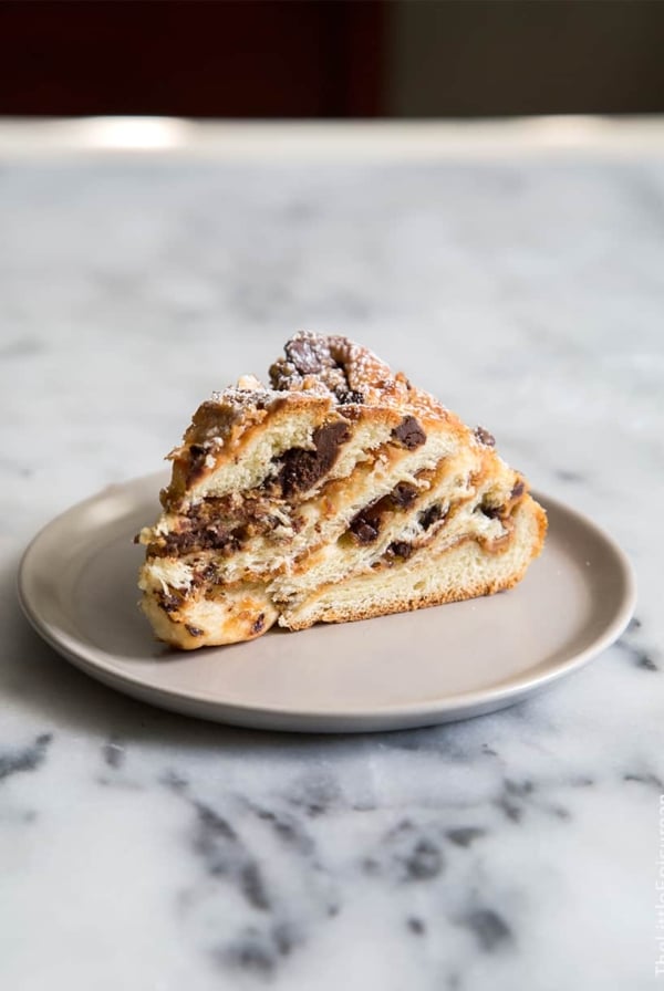 Peanut Butter Chocolate Chip Twisted Swirl Bread
