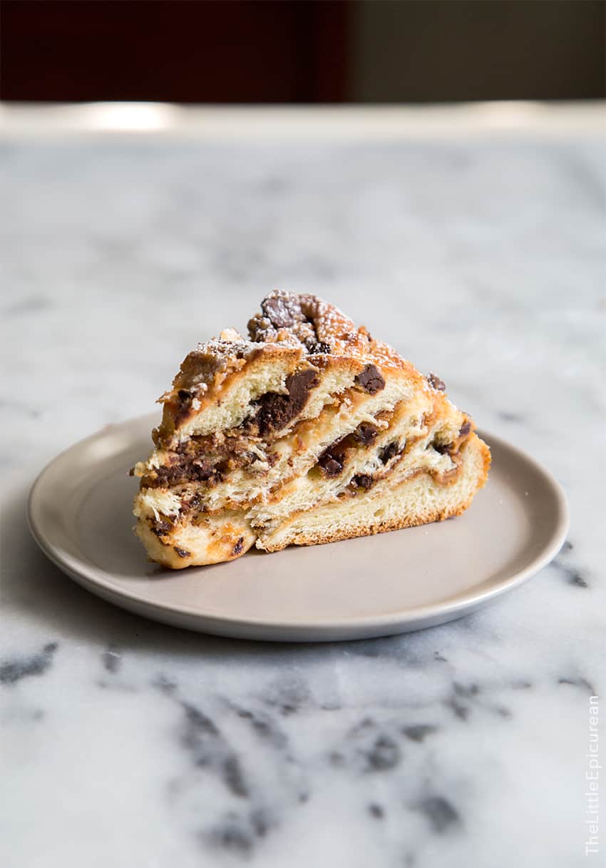 Peanut Butter Chocolate Chip Twisted Swirl Bread