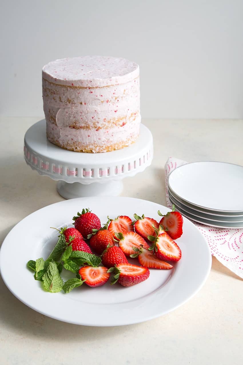 Strawberry Lemon Olive Oil Cake