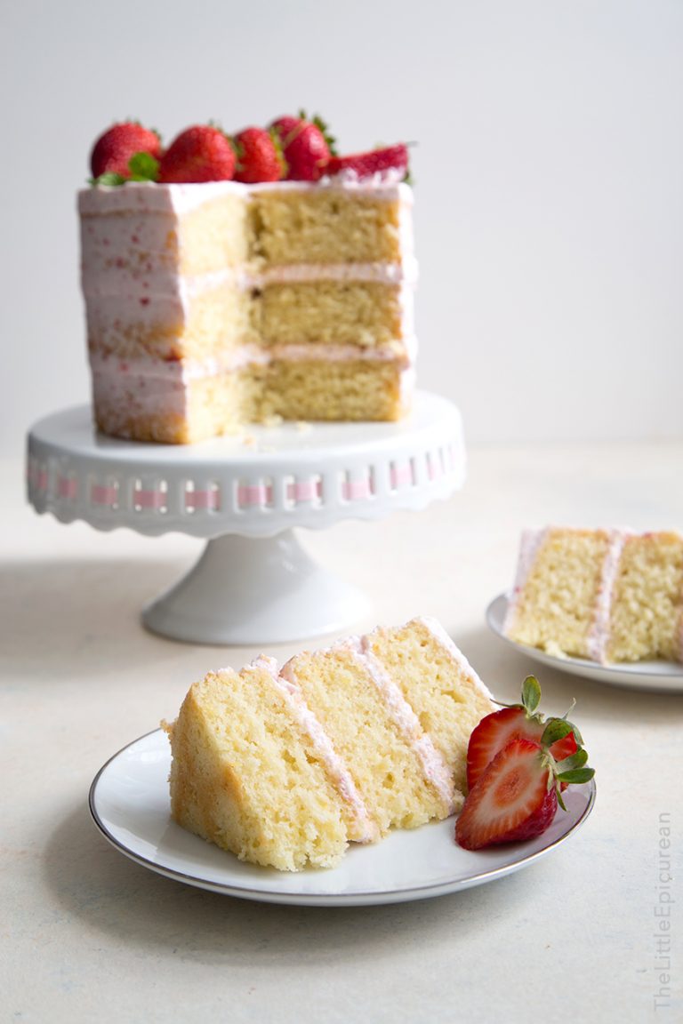 Strawberry Lemon Olive Oil Cake The Little Epicurean