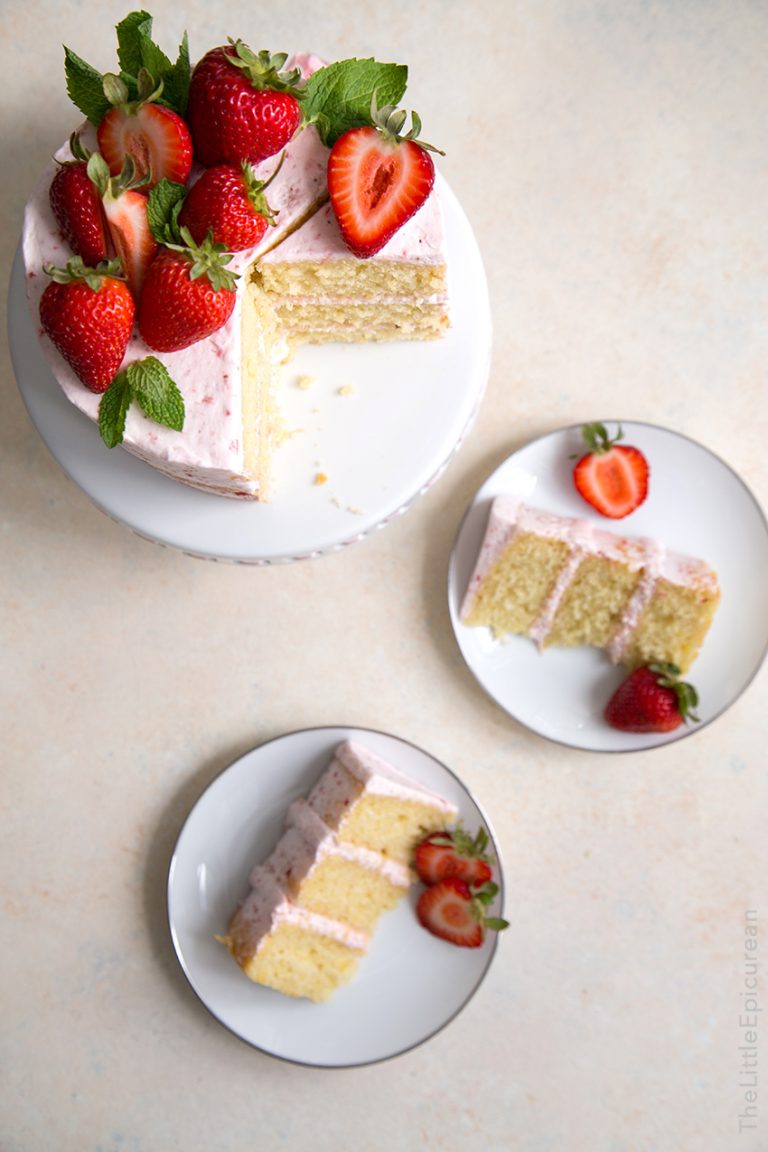 Strawberry Lemon Olive Oil Cake The Little Epicurean