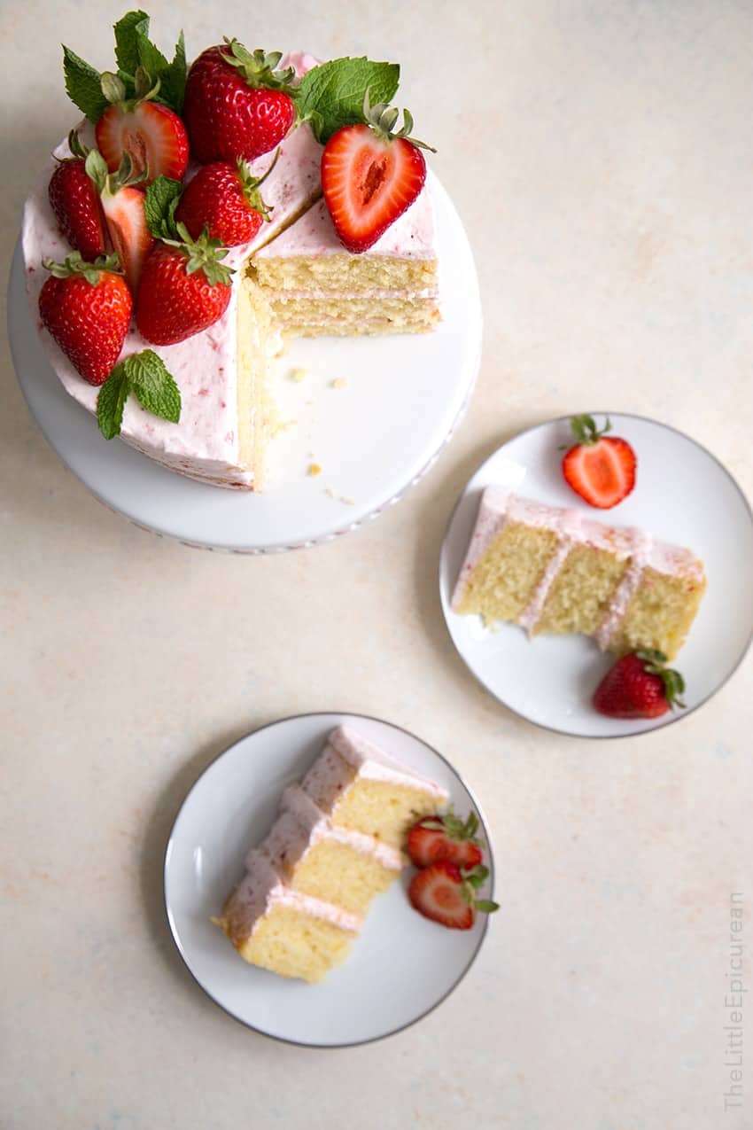 Strawberry Lemon Olive Oil Cake