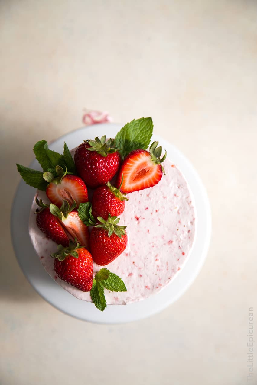 Strawberry Lemon Olive Oil Cake