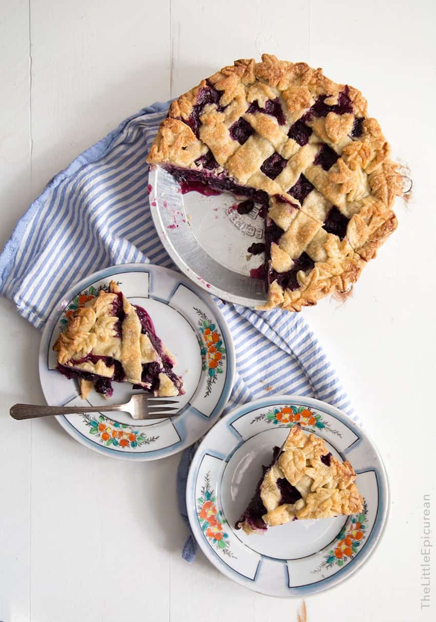 Ginger Blueberry Pie