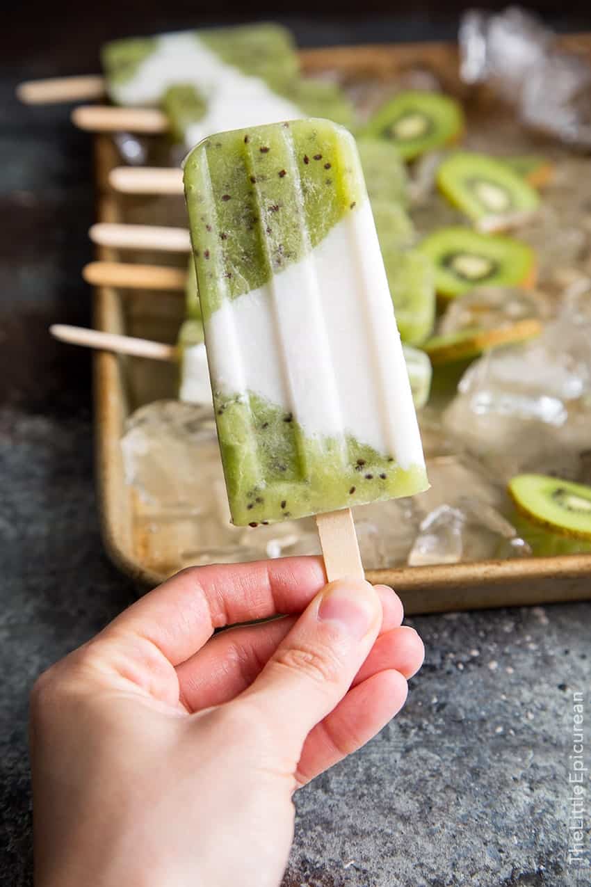 Kiwi Coconut Popsicles