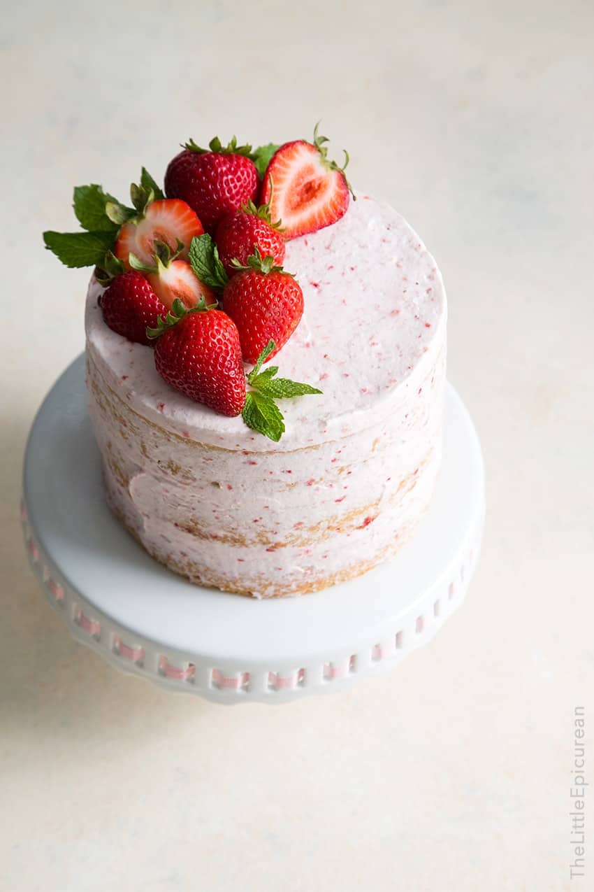 Strawberry Lemon Olive Oil Cake