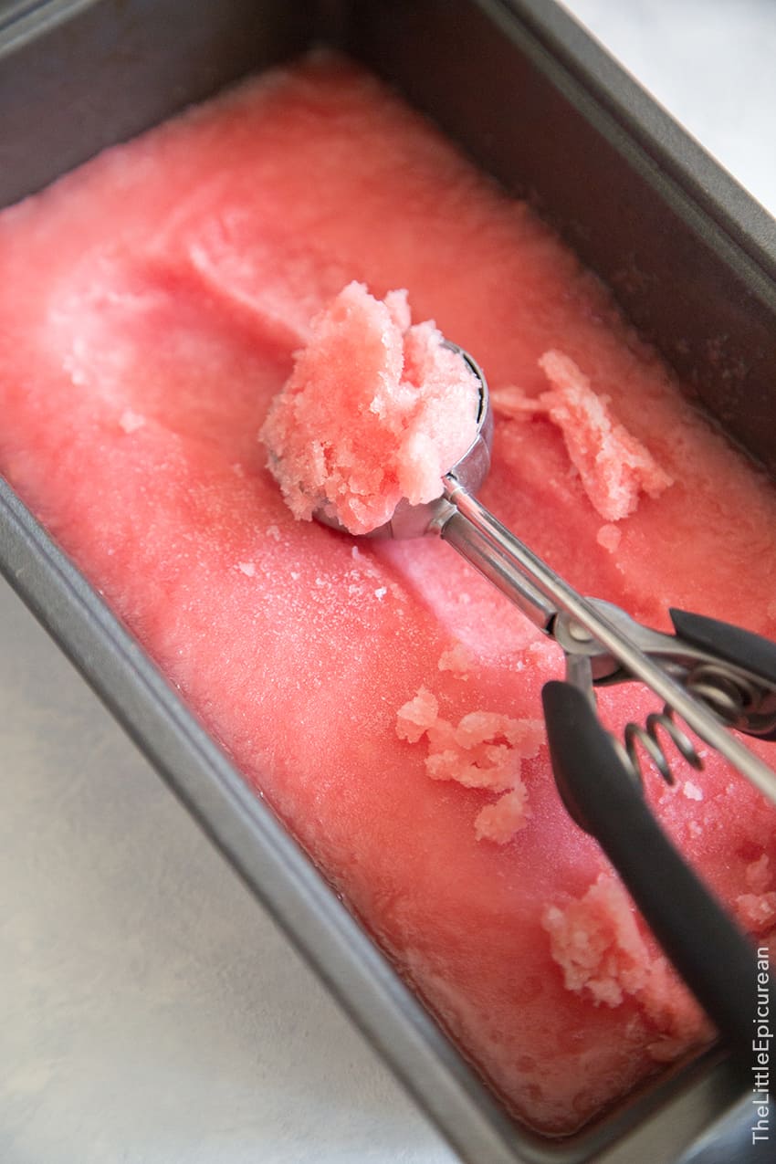 Watermelon Margarita Float (Watermelon Sorbet)