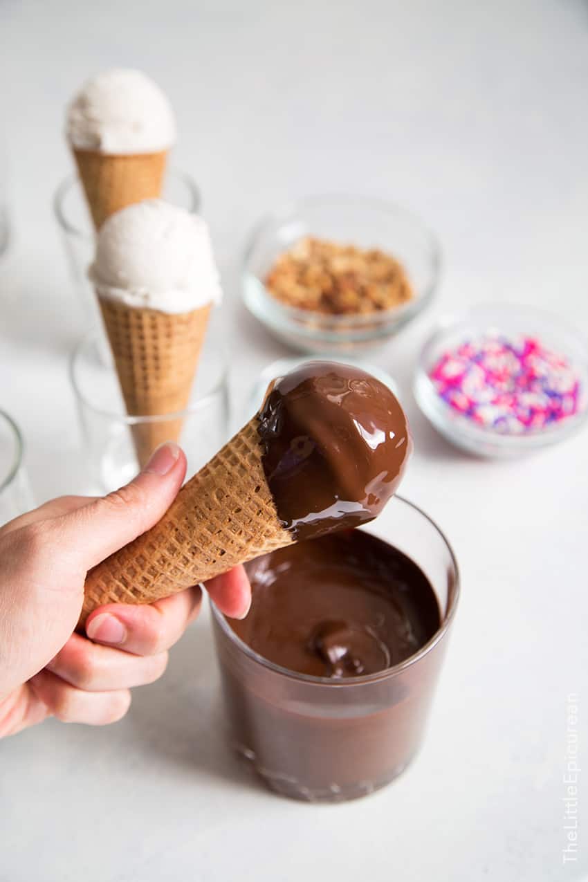 Coconut Sundae Cones