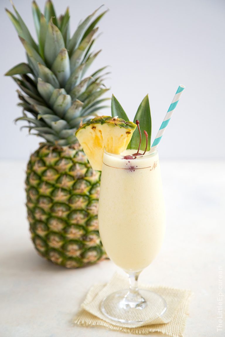 Frozen Pina Colada (plus nonalcoholic version) The Little Epicurean