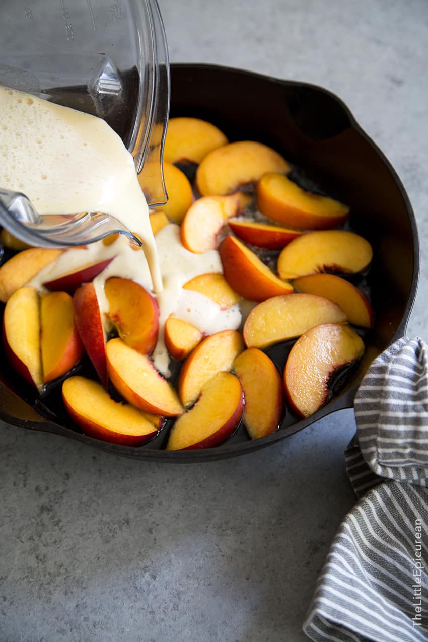 Whiskey Peach Clafoutis