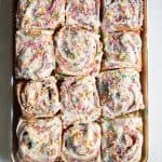 Birthday Funfetti Cinnamon Rolls