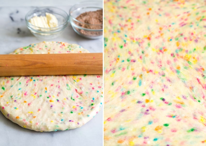 Birthday Funfetti Cinnamon Rolls