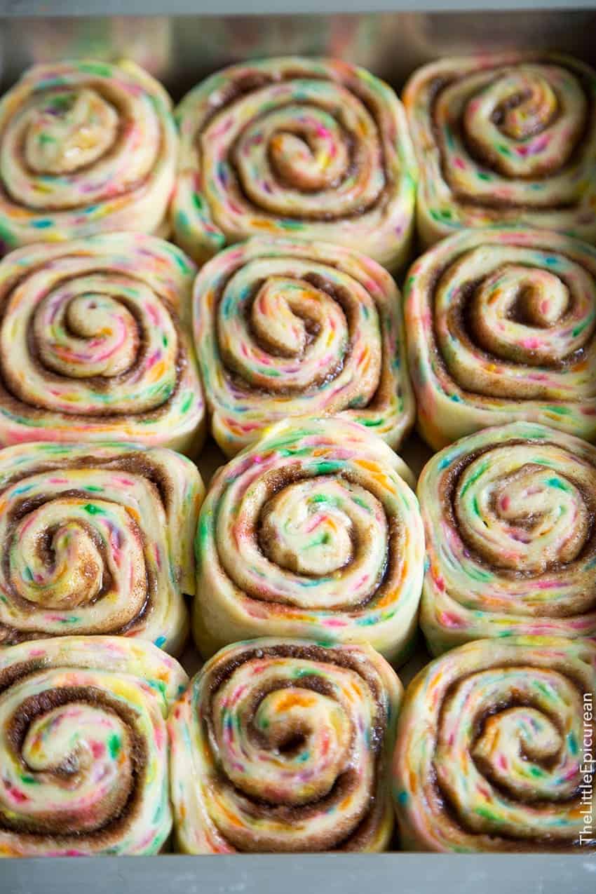 Birthday Funfetti Cinnamon Rolls