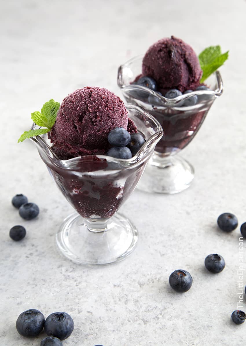 Blueberry sorbet online ice cream maker