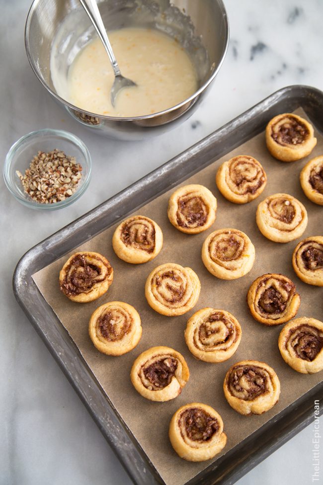 Honey Orange Pecan Mini Rolls