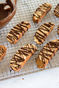 Tropical Biscotti with banana, coconut, and macadamia nuts