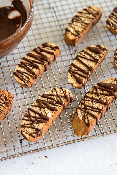 Tropical Biscotti with banana, coconut, and macadamia nuts