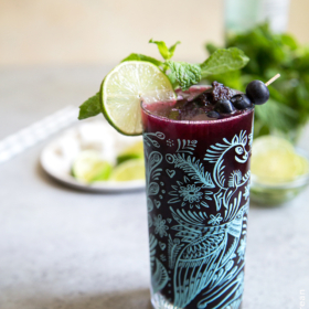 Blueberry Mojito Float