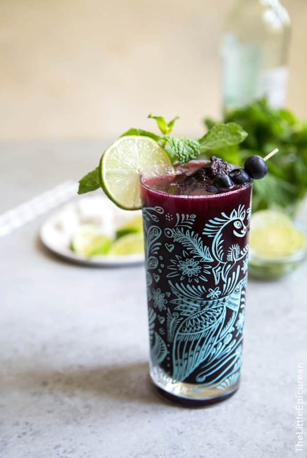 Blueberry Mojito Float