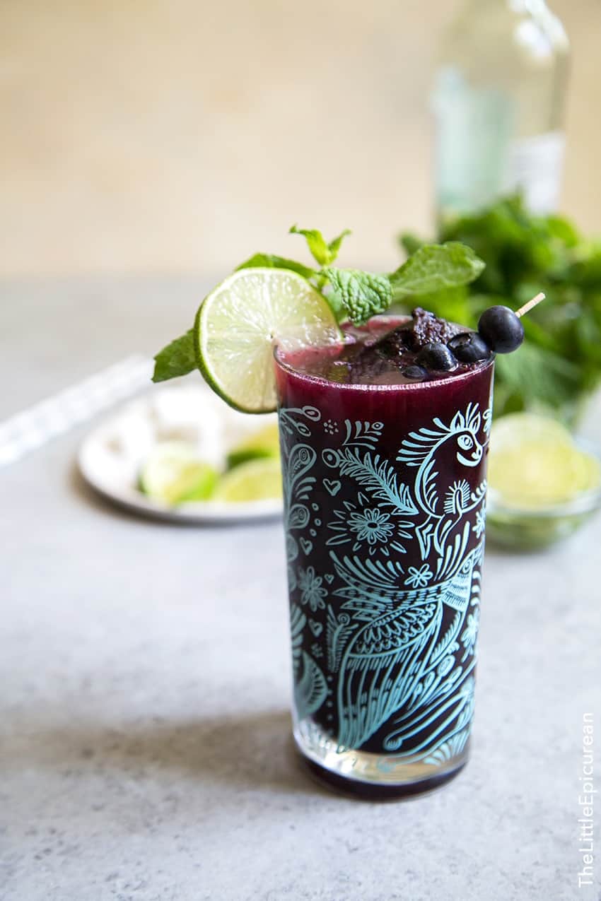 Blueberry Mojito Float