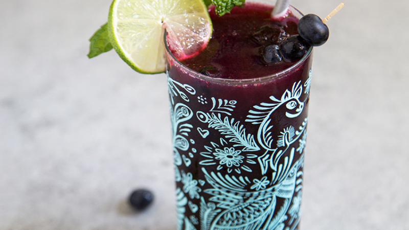 Blueberry Mojito Float