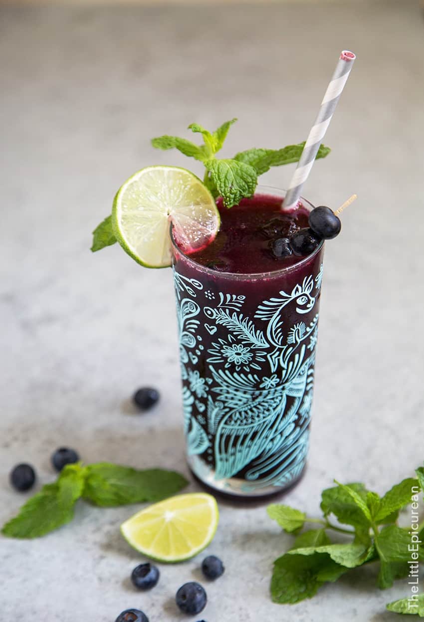 Blueberry Mojito Float