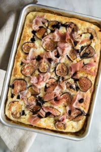 Fig Prosciutto Pizza with Fresh Mozzarella and Balsamic Glaze