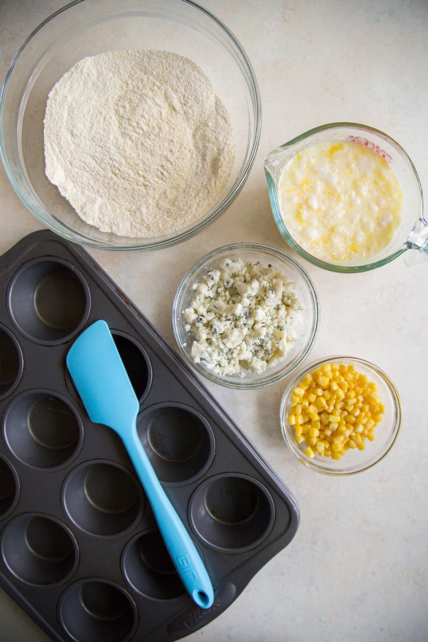 Blue Cheese Cornbread Muffins