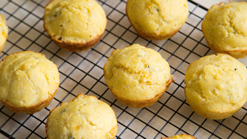 Blue Cheese Cornbread Muffins