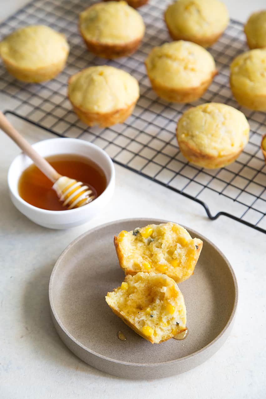 Blue Cheese Cornbread Muffins