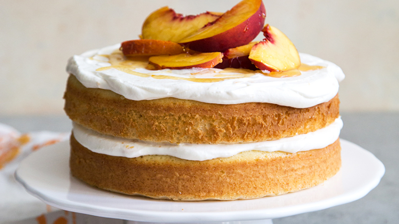 Peach Bellini Cake