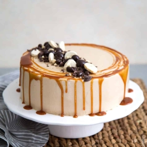 Caramel Coffee Banana Cake