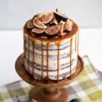 Caramel Fig Chocolate Cake
