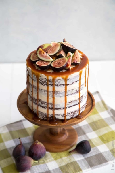 Caramel Fig Chocolate Cake