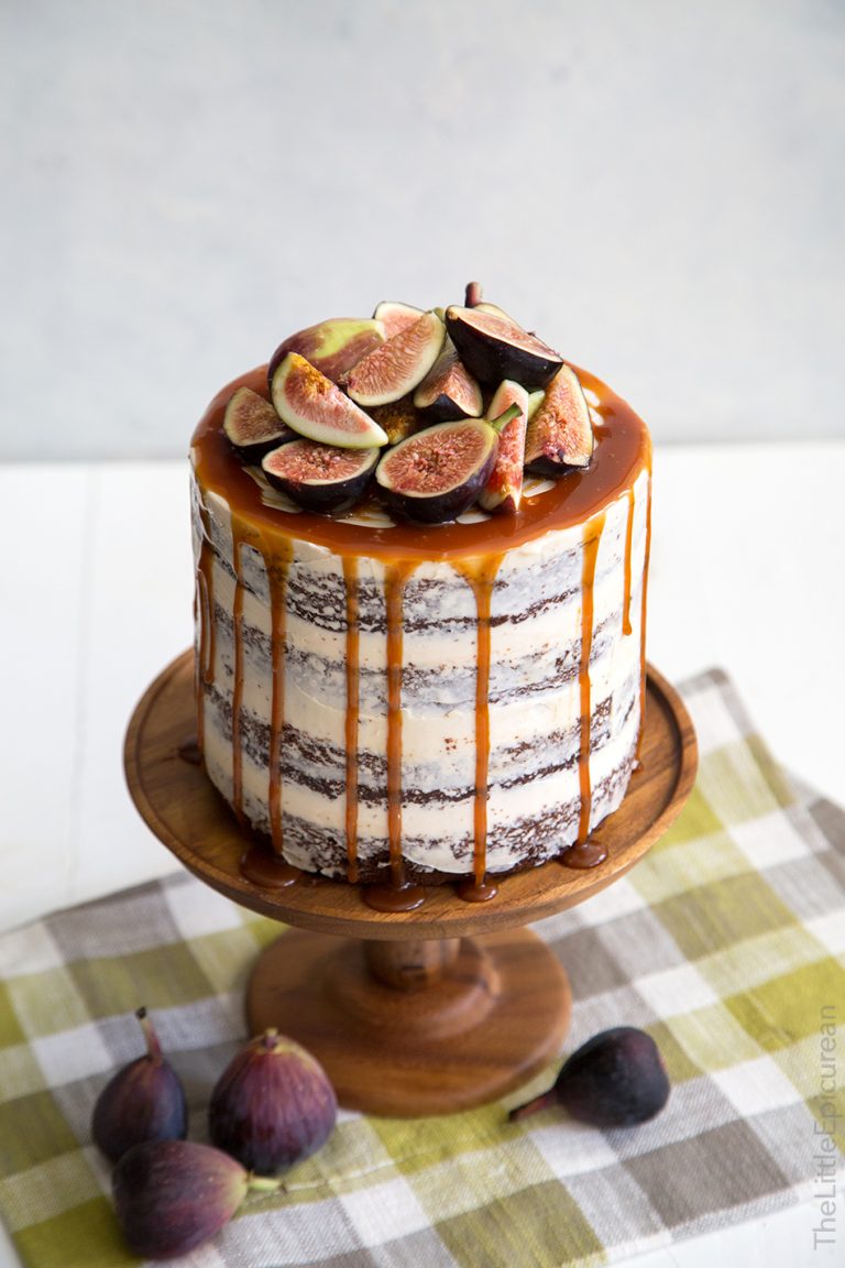 Caramel Fig Chocolate Cake The Little Epicurean