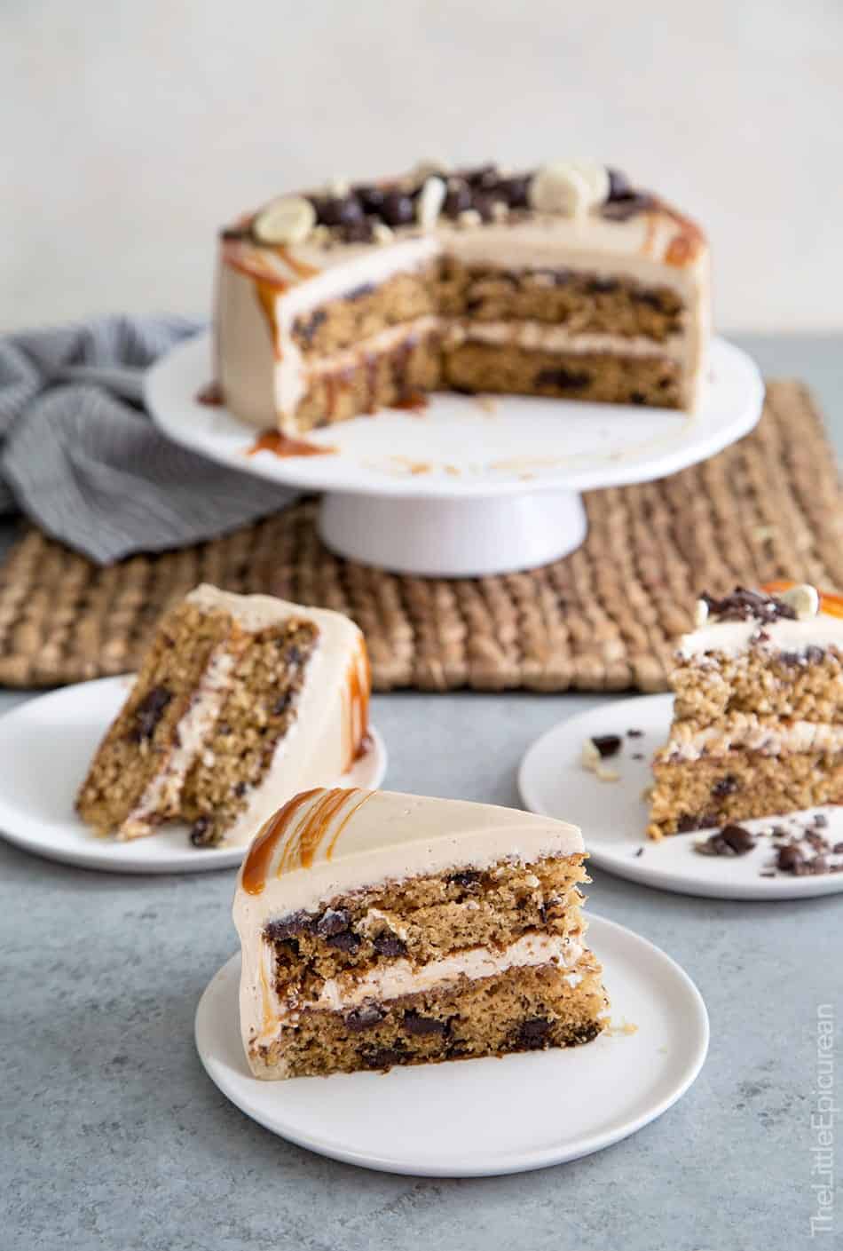 Caramel Coffee Banana Cake