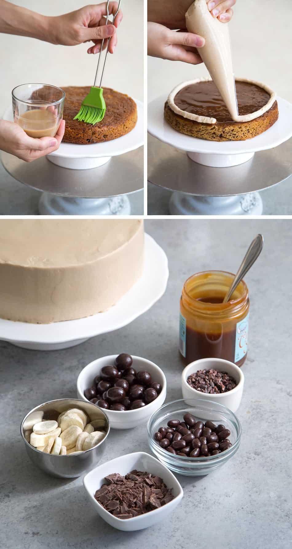 Caramel Coffee Banana Cake