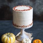 Pumpkin Cake with Cinnamon Maple Buttercream
