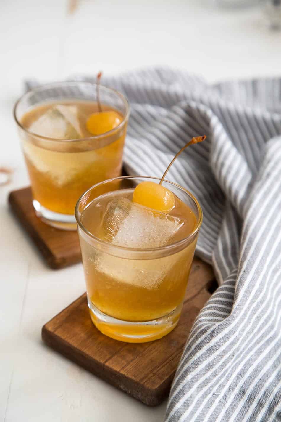 Spiced Whiskey Cobbler Cocktail