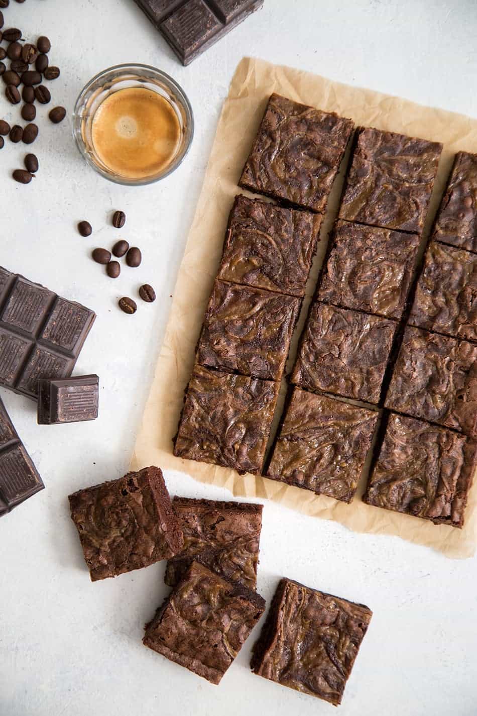 Espresso Cream Cheese Brownies