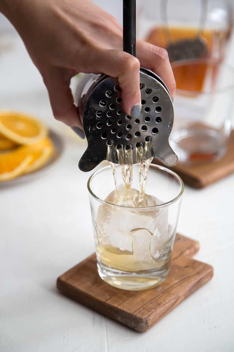 Spiced Whiskey Cobbler Cocktail